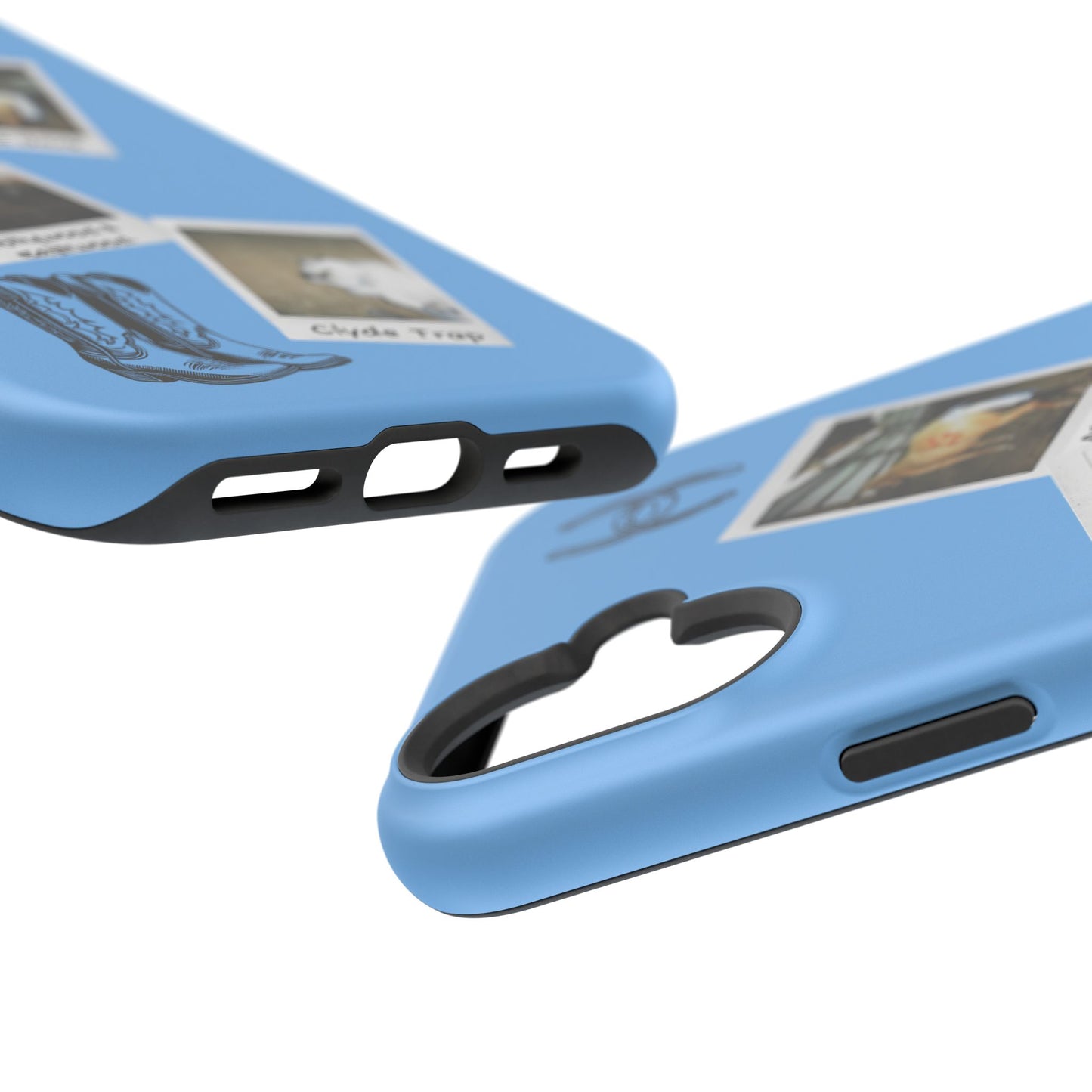 Western Polaroid Phone Case — Magnetic Impact-Resistant Protective Cover