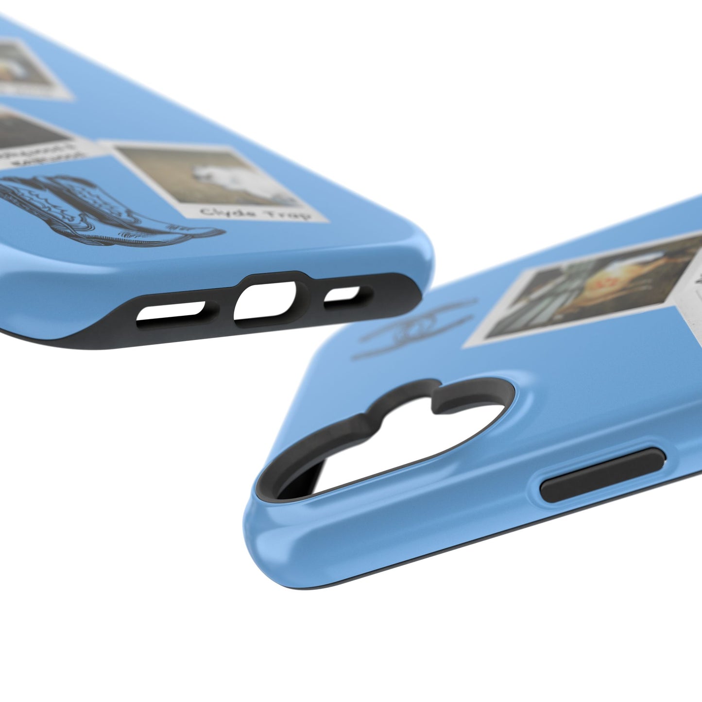 Western Polaroid Phone Case — Magnetic Impact-Resistant Protective Cover