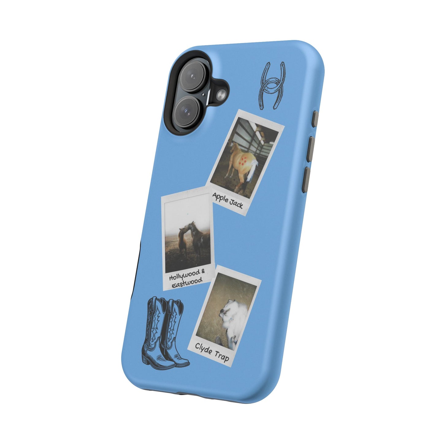 Western Polaroid Phone Case — Magnetic Impact-Resistant Protective Cover