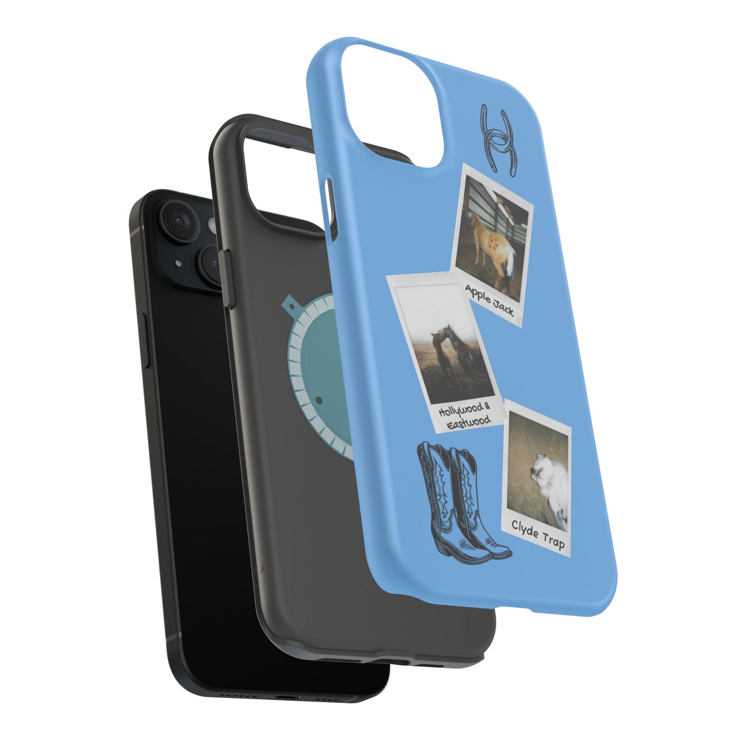 Western Polaroid Phone Case — Magnetic Impact-Resistant Protective Cover