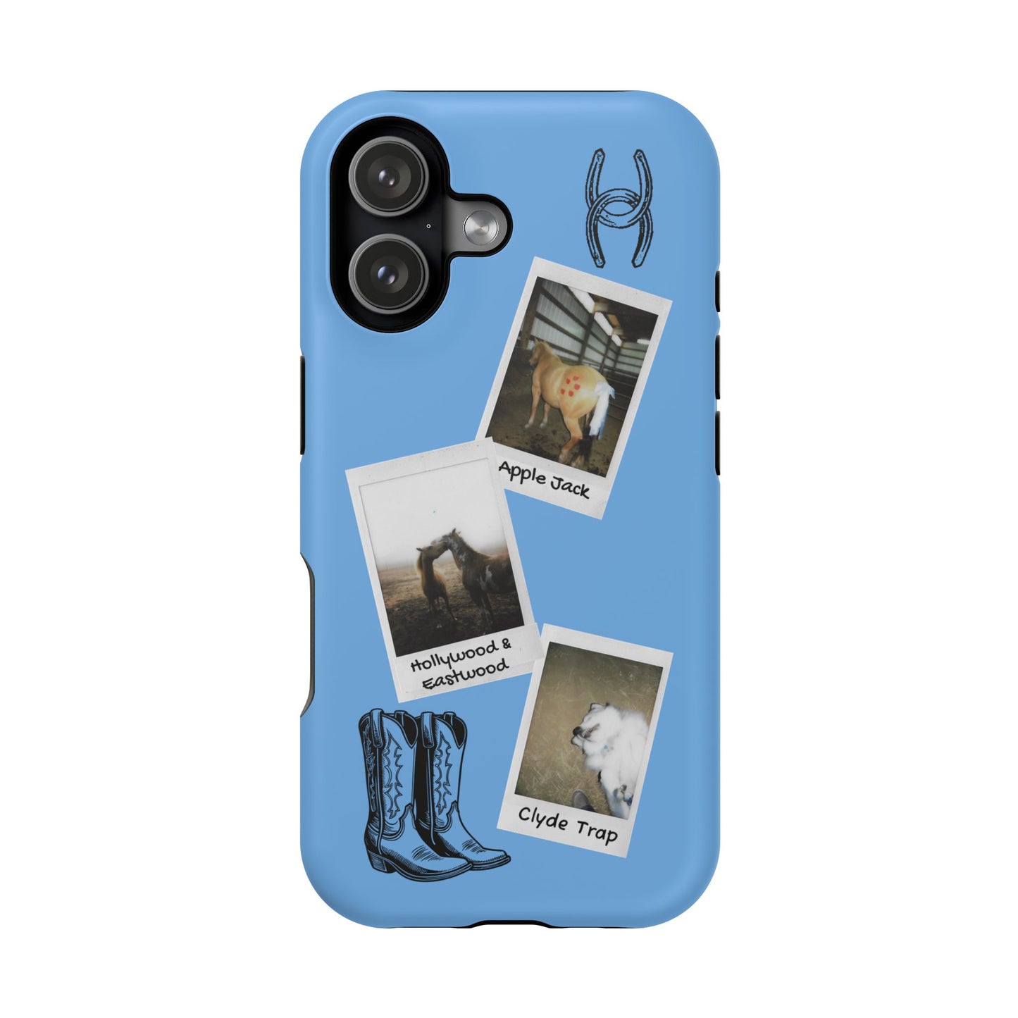 Western Polaroid Phone Case — Magnetic Impact-Resistant Protective Cover