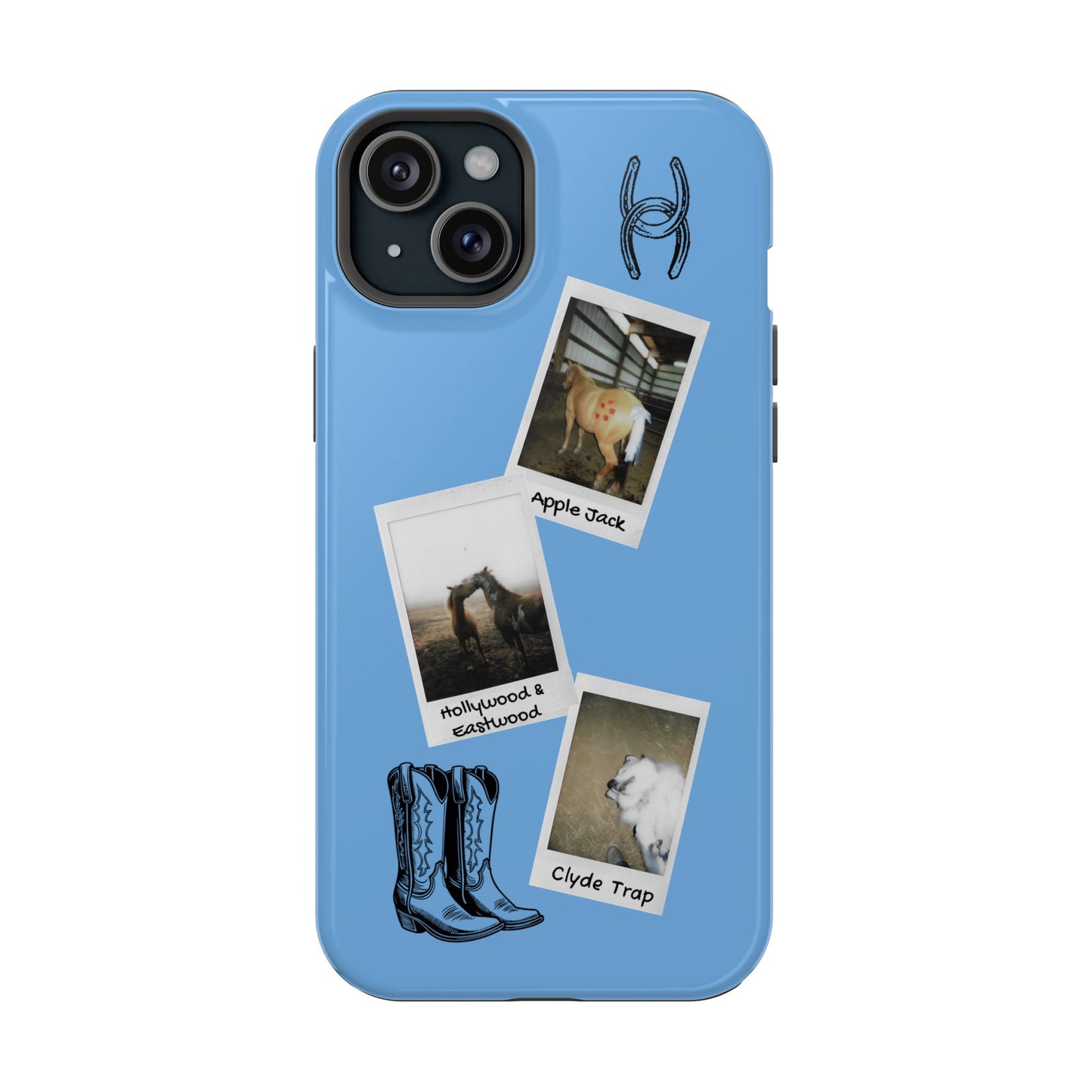 Western Polaroid Phone Case — Magnetic Impact-Resistant Protective Cover
