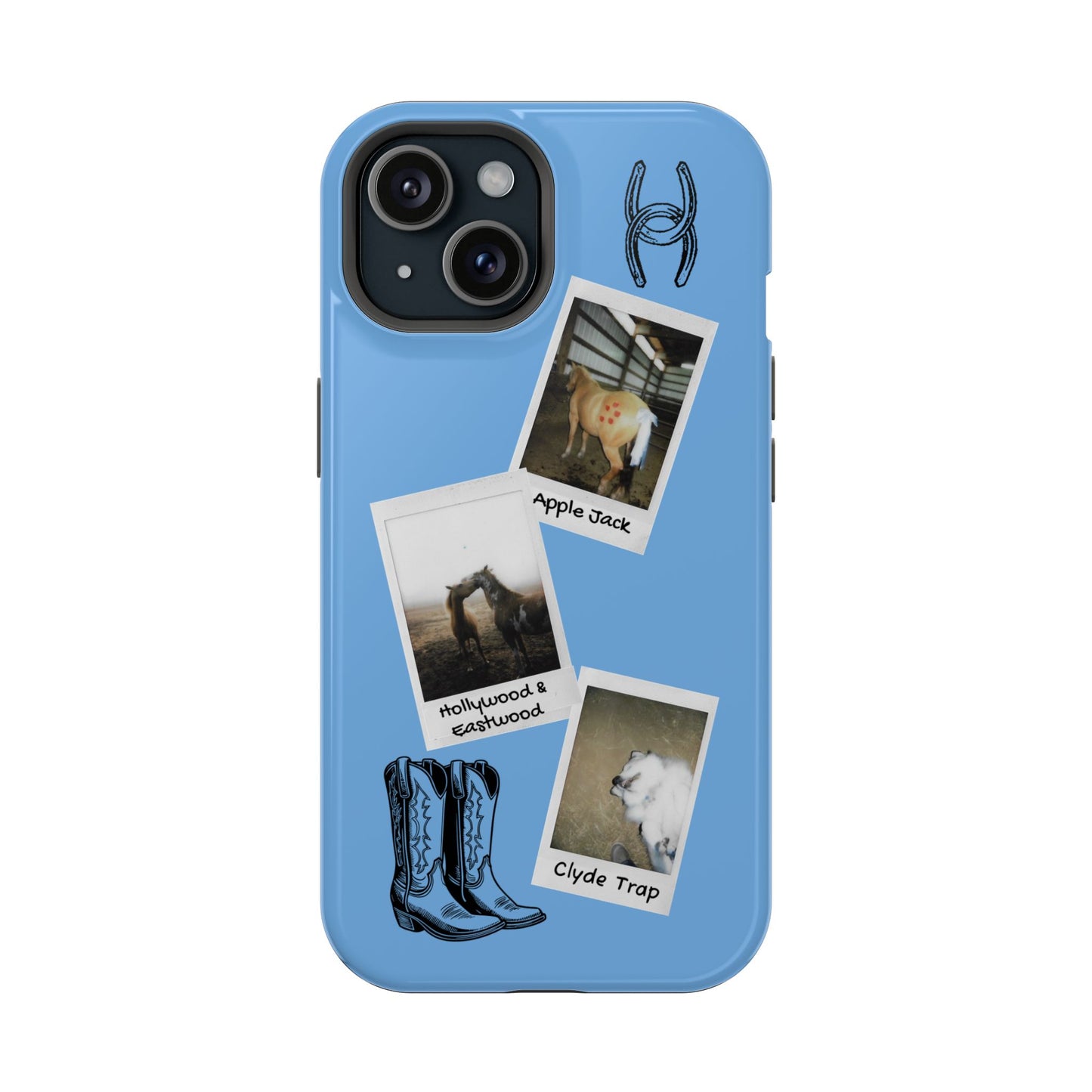 Western Polaroid Phone Case — Magnetic Impact-Resistant Protective Cover