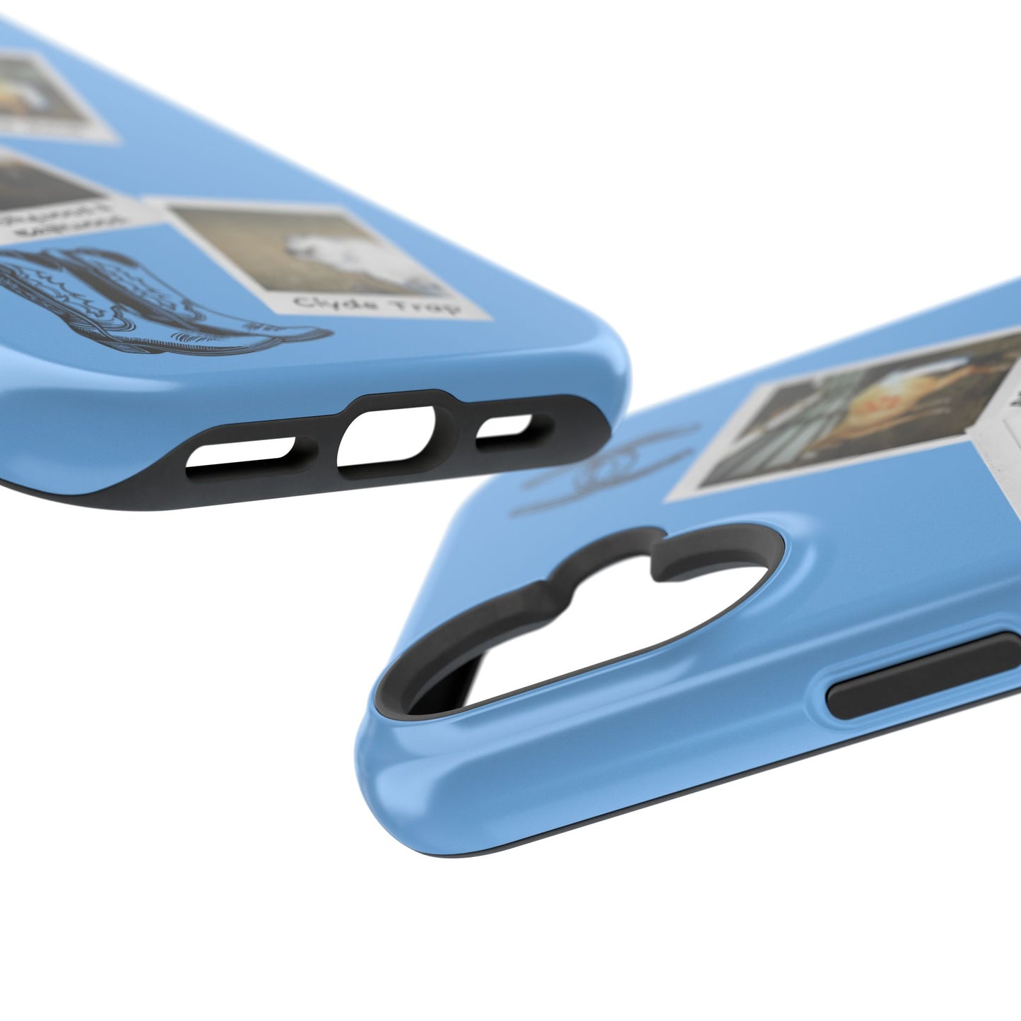 Western Polaroid Phone Case — Magnetic Impact-Resistant Protective Cover