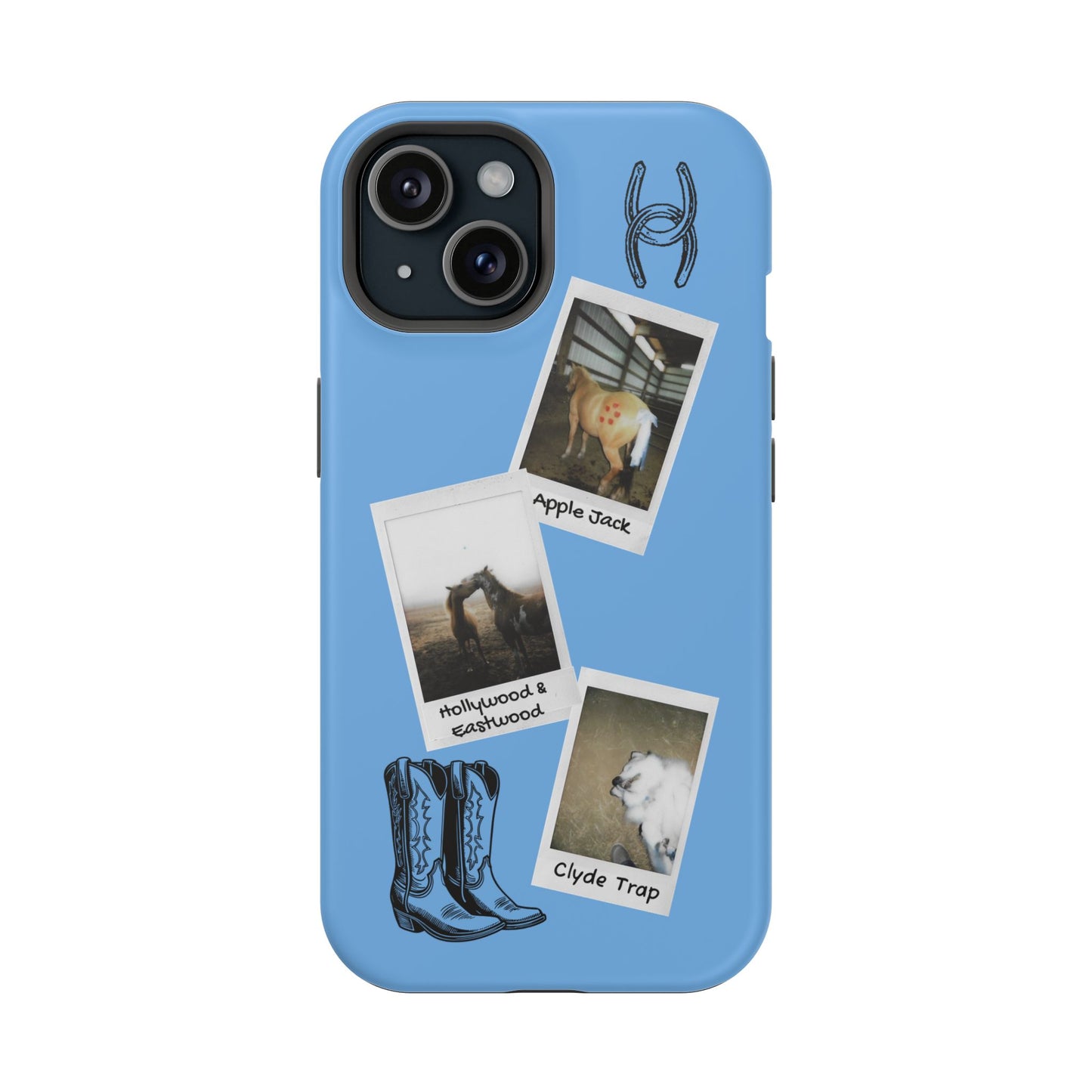 Western Polaroid Phone Case — Magnetic Impact-Resistant Protective Cover
