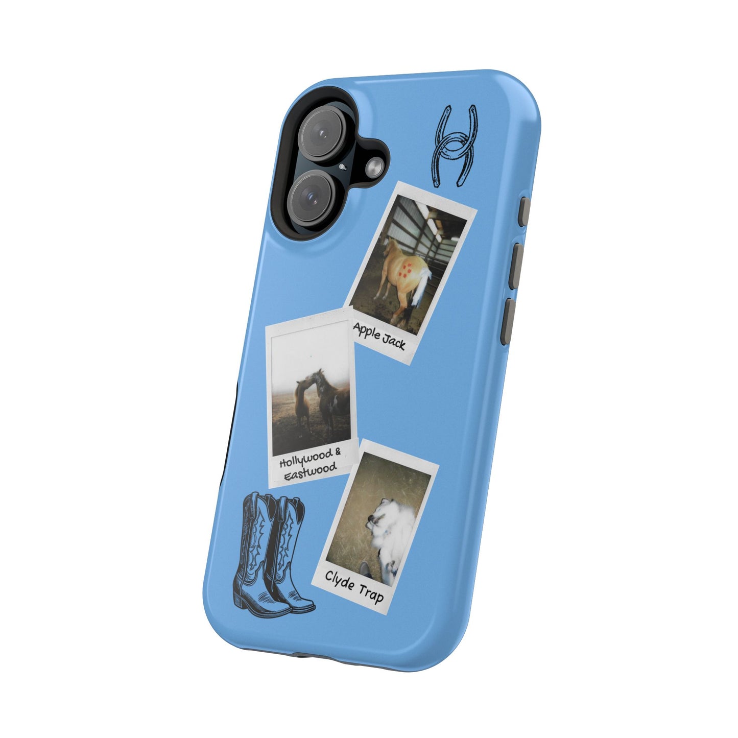 Western Polaroid Phone Case — Magnetic Impact-Resistant Protective Cover