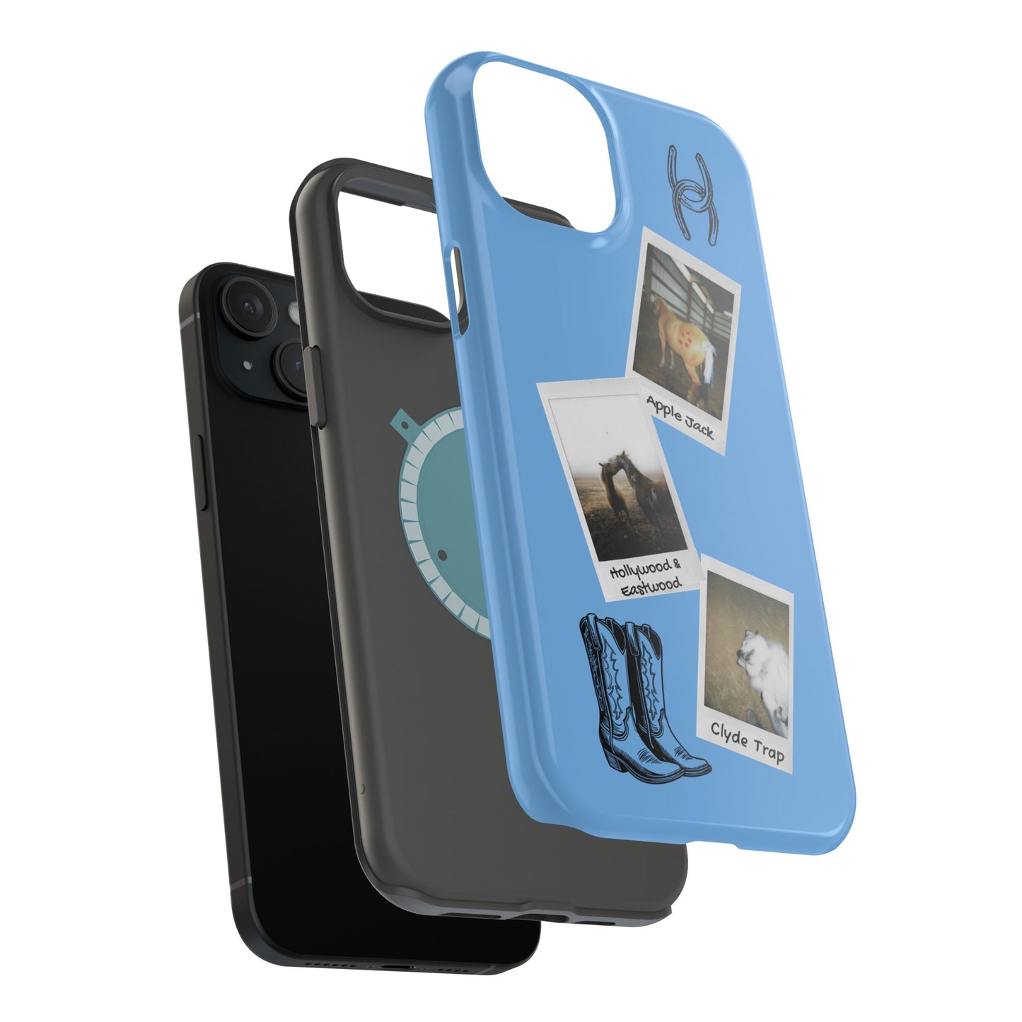 Western Polaroid Phone Case — Magnetic Impact-Resistant Protective Cover