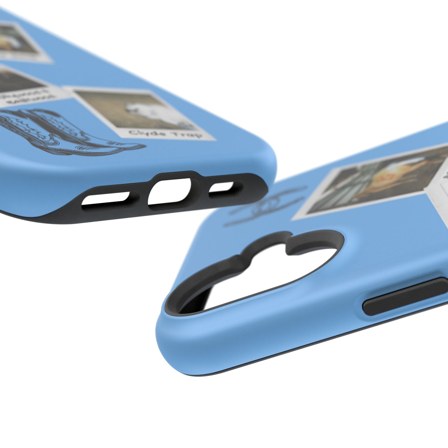 Western Polaroid Phone Case — Magnetic Impact-Resistant Protective Cover