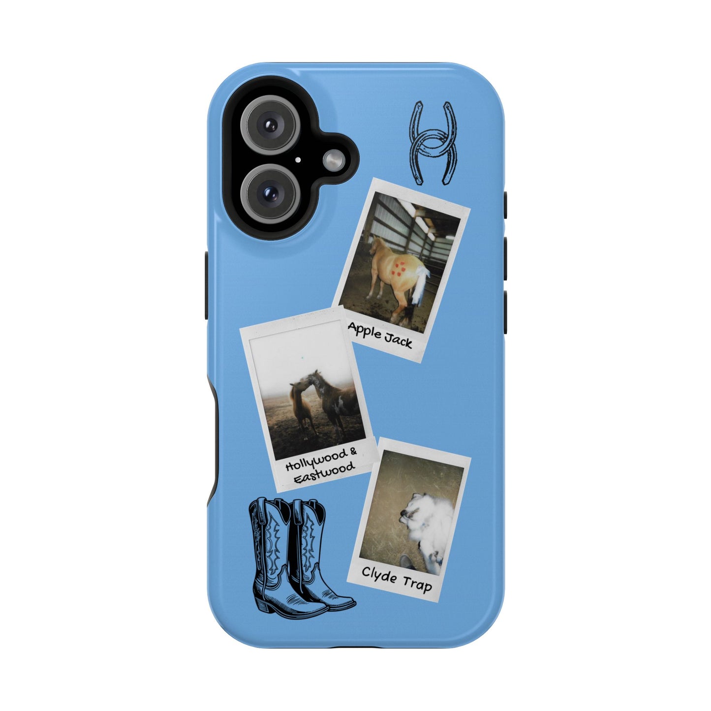 Western Polaroid Phone Case — Magnetic Impact-Resistant Protective Cover
