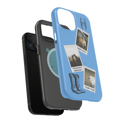 Western Polaroid Phone Case — Magnetic Impact-Resistant Protective Cover